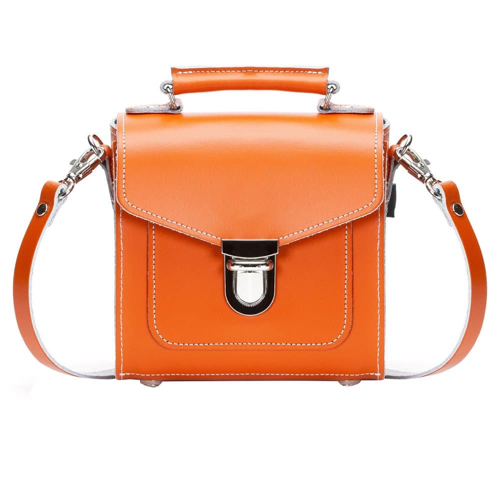 Zatchels Womens/Ladies Handcrafted Leather Top Handle Sugarcube Bag (British Made)