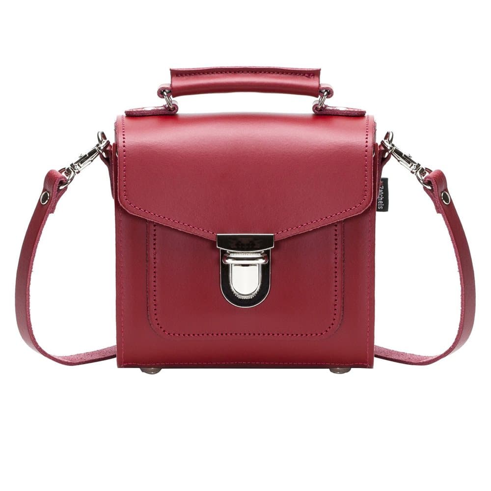 Zatchels Womens/Ladies Handcrafted Leather Top Handle Sugarcube Bag (British Made)