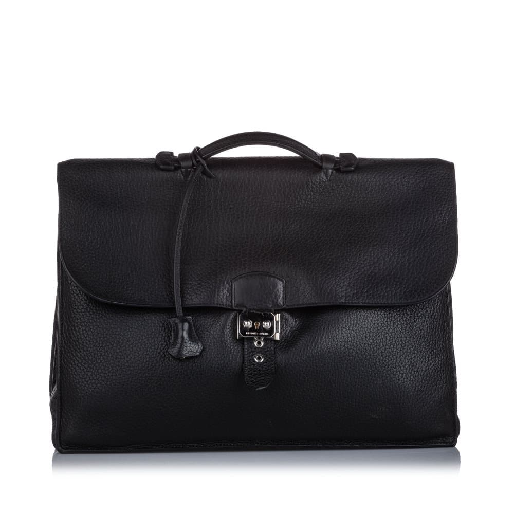 Hermes Togo Sac a Depeches 41 Black