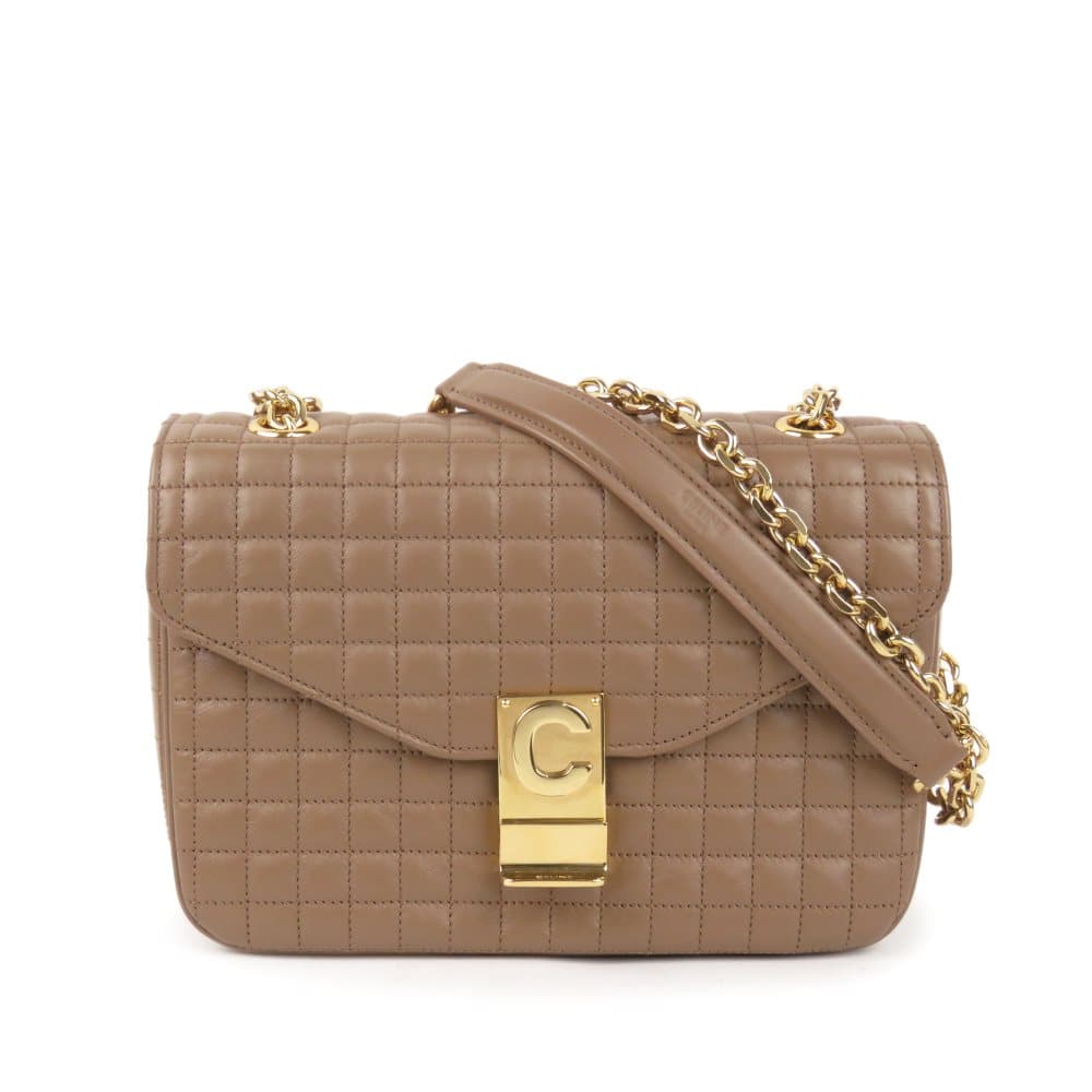 Celine Medium Quilted C Bag Brown