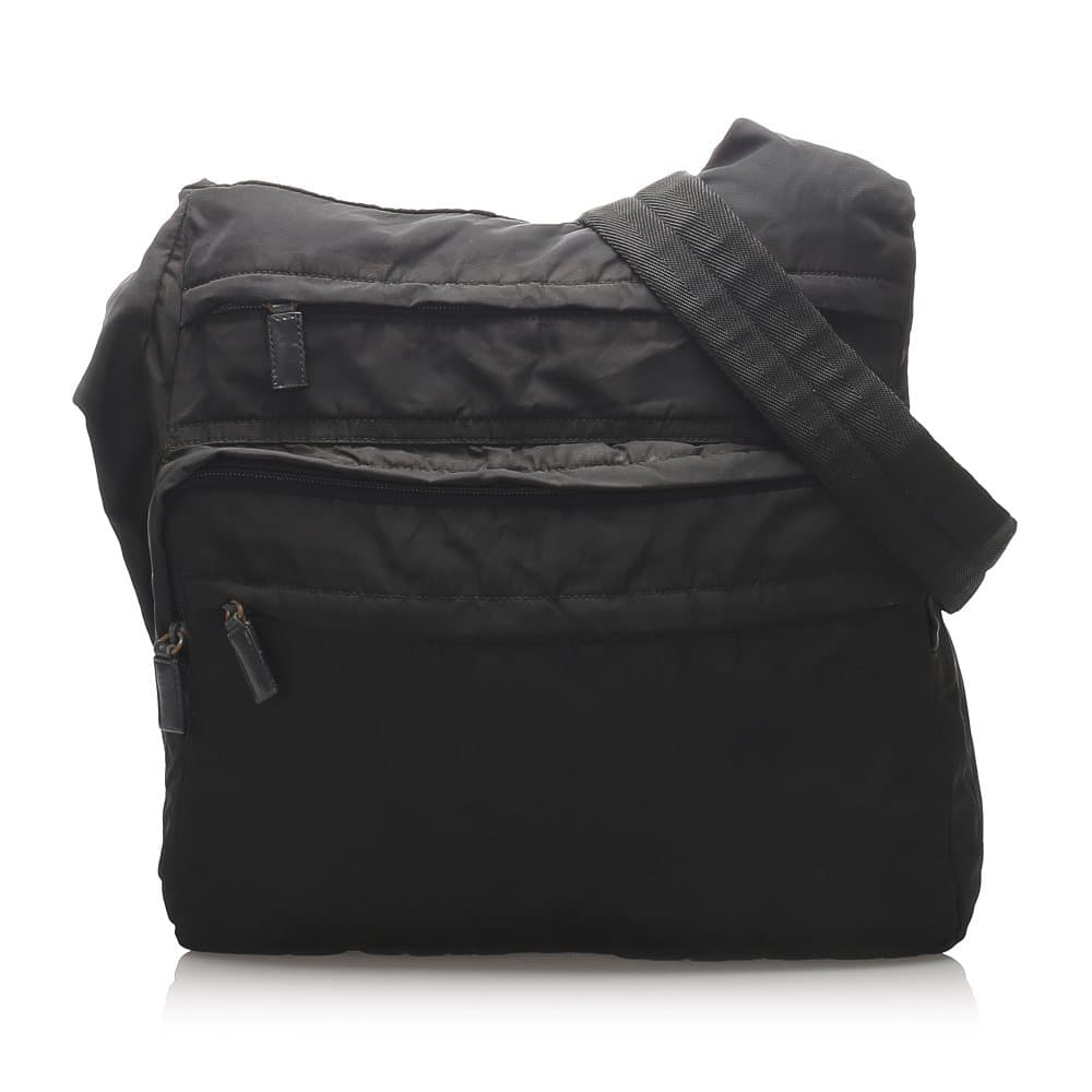 Pre-owned Prada Tessuto Crossbody Bag Black