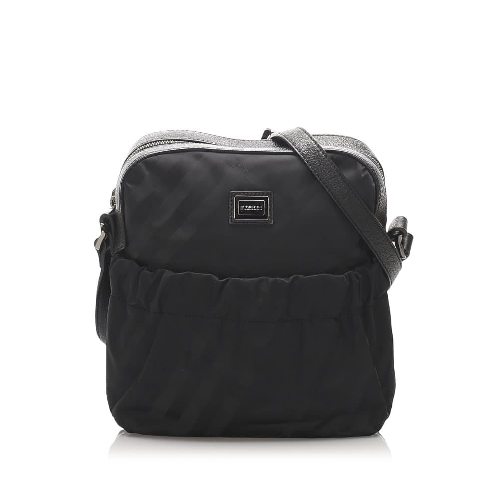 Pre-owned Burberry Nylon Crossbody Bag Black