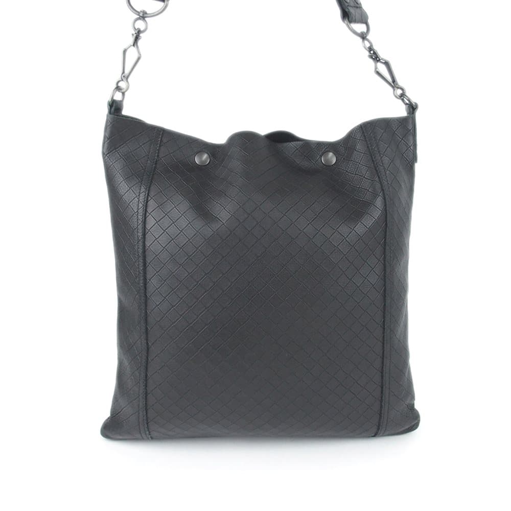 Bottega Veneta Intrecciomirage Crossbody Bag Black