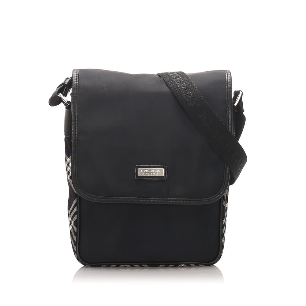 Pre-owned Burberry Nylon Crossbody Bag Black