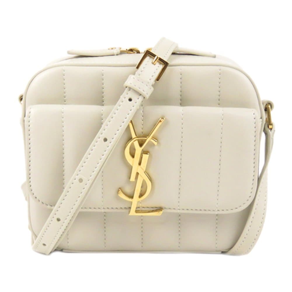 YSL Toy Vicky Camera Bag White