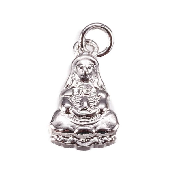 2 stycken sittande Buddha berlocker mini