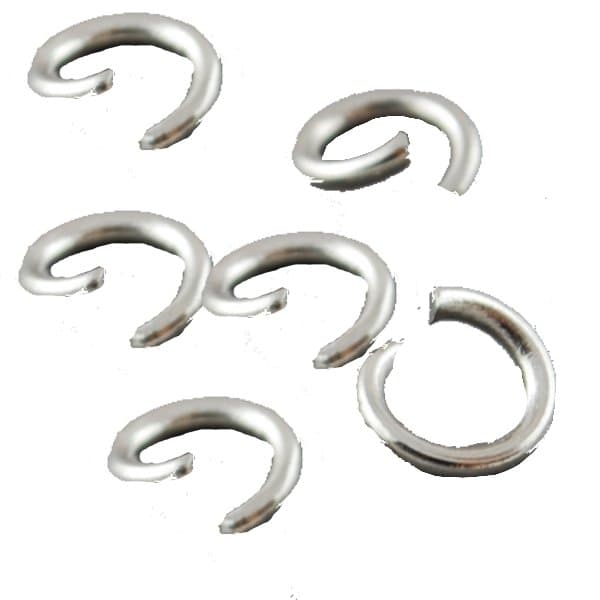 100 st storpack 6 mm ringöglor öppen stål