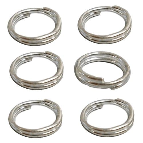 miniatyr 7 mm dubbla ringar 150 silverfärg