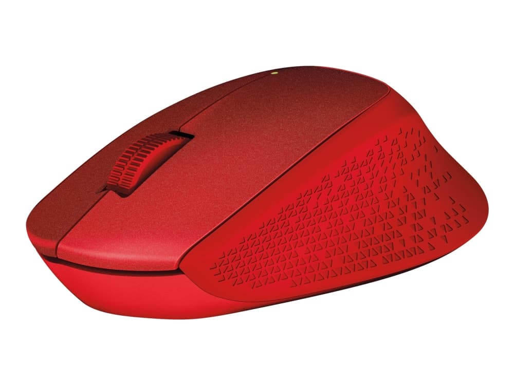 Logitech M330 SILENT PLUS - Mus - 3 knapper - trådløs - 2.4 GHz - USB trådløs mottaker - rød