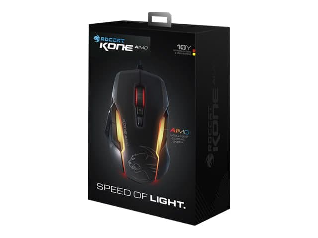 ROCCAT Kone AIMO - Mus - optisk - kabelansluten - USB - svart