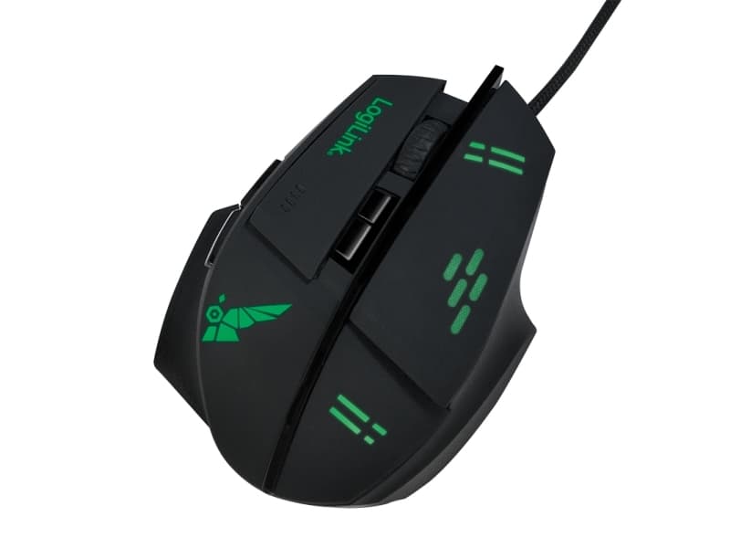 LogiLink ID0157, Høyre hendt, Optisk, USB Type-A, 3200 DPI, Svart