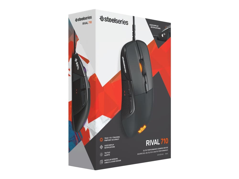 SteelSeries Rival 710 - Mus - optisk - kablet - USB