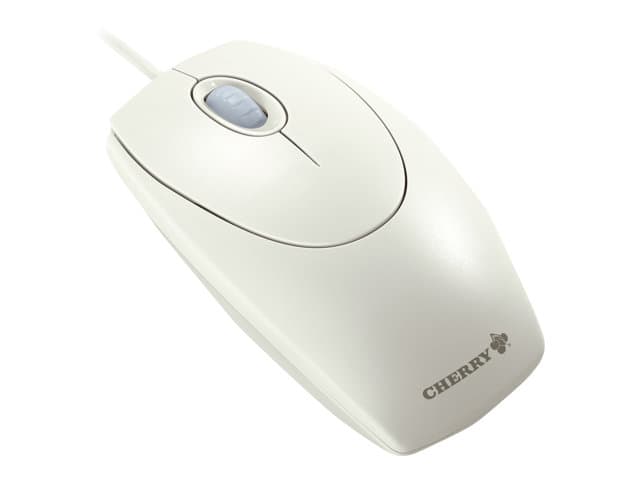 CHERRY M-5400 WheelMouse Optical - Mus - höger- och vänsterhänta - optisk - 3 knappar - kabelansluten - PS/2, USB - ljusgrå