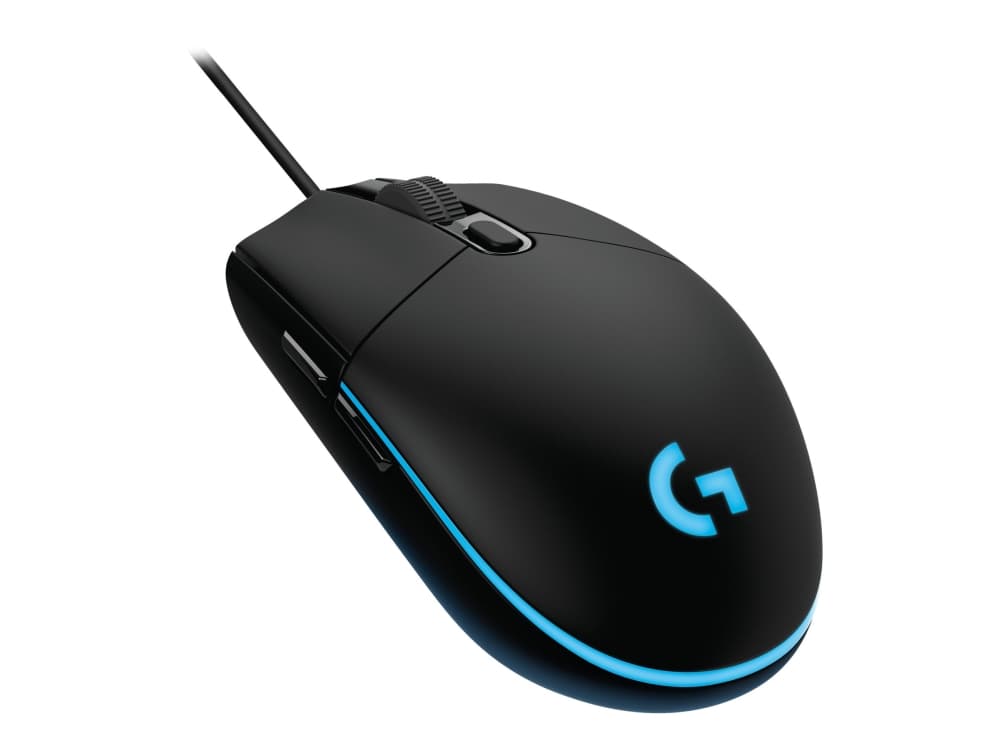 Logitech Gaming Mouse G Pro (Hero) - Mus - optisk - 6 knappar - kabelansluten - USB