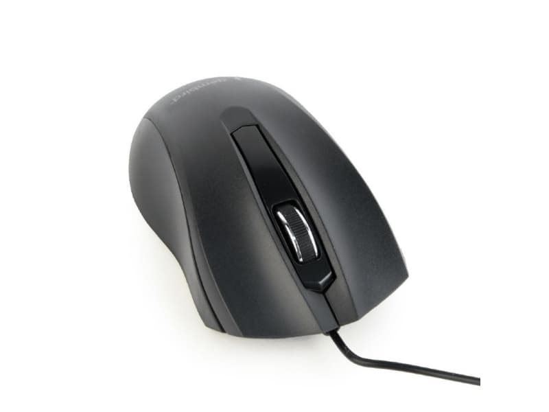 Gembird MUS-3B-01, Ambidextrous, Optisk, USB Type-A, 1000 DPI, Svart