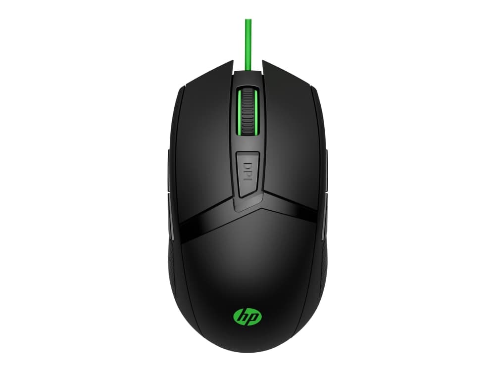 HP Pavilion Gaming 300 - Mus - Højre- og venstrehåndet - 6 knapper - Kabling - USB - Sort