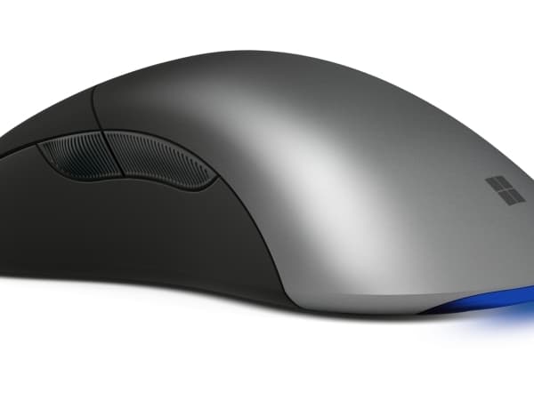 Microsoft Pro IntelliMouse, högerhand, USB Type-A, 16000 DPI, Blå, Grå