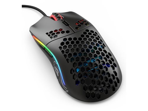 Bild av Glorious Model O - Matte Black - Gaming Mus - Optisk - 6 knapper - 12000 DPI - Sort m. RGB