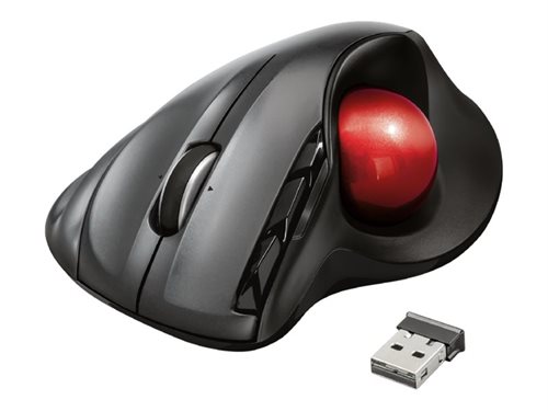 Bild av Trust Sferia - Mus - ergonomisk - högerhänt - laser - 6 knappar - trådlös - 2.4 GHz - trådlös USB-mottagare