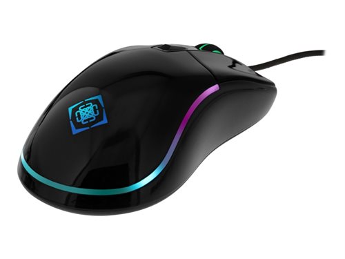 Bild av DELTACO GAMING GAM-085 - Mus - höger- och vänsterhänta - optisk - kabelansluten - USB - svart