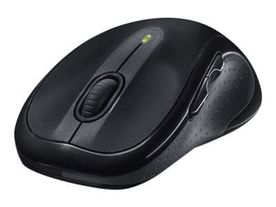 Logitech M510 - Mus - högerhänt - laser - 5 knappar - trådlös - 2.4 GHz - trådlös USB-mottagare - svart