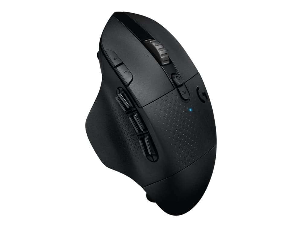 Logitech Gaming Mouse G604 - Mus - optisk - 15 knapper - trådløs - Bluetooth, LIGHTSPEED - Logitech LIGHTSPEED-mottaker - svart