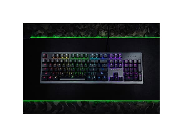 Razer Huntsman, Gaming, Russian, Opto-Mechanical, RGB LED light Yes, Wired, Black