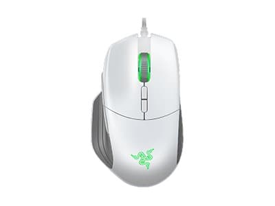 Razer Basilisk - Mercury Edition - mus - høyrehendt - optisk - 8 knapper - kablet - USB - merkurhvit