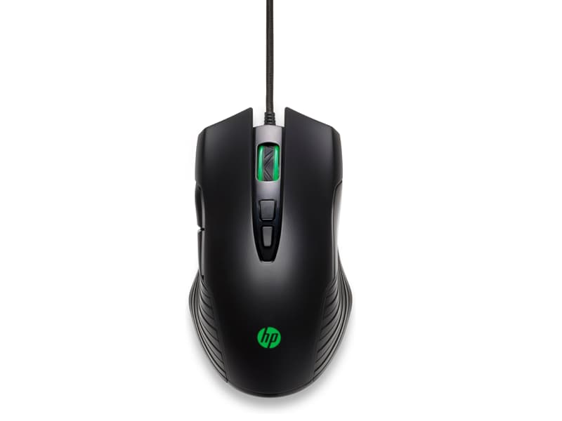 HP X220 Backlit Gaming - Mus - optisk - 7 knappar - kabelansluten - svart - för OMEN by HP 15; HP 14, 15, 24, 27; ENVY 32; Pavilion 27; Pavilion Gami