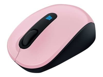 Microsoft Sculpt Mobile Mouse - Mus - höger- och vänsterhänta - optisk - 3 knappar - trådlös - 2.4 GHz - trådlös USB-mottagare - ljus orkidé