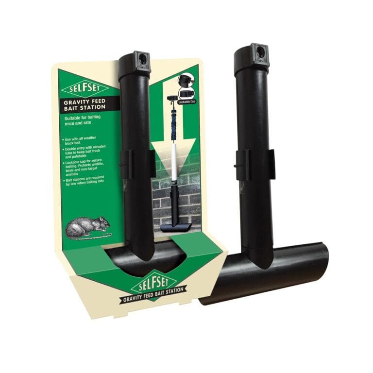 Self Set Gravity Feed Bait Station