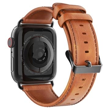 Dux Ducis Apple Watch Series SE/6/5/4/3/2/1 Læderrem - 42mm, 44mm - Brun