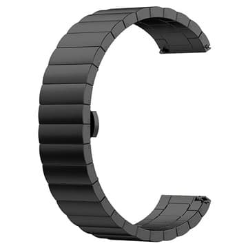 Huawei Watch GT Rustfrit Stål Urrem Med Butterfly Spænde - Sort