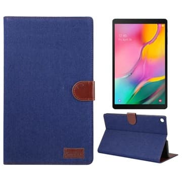 Samsung Galaxy Tab A 10.1 (2019) Jeans Folio Cover - Blå