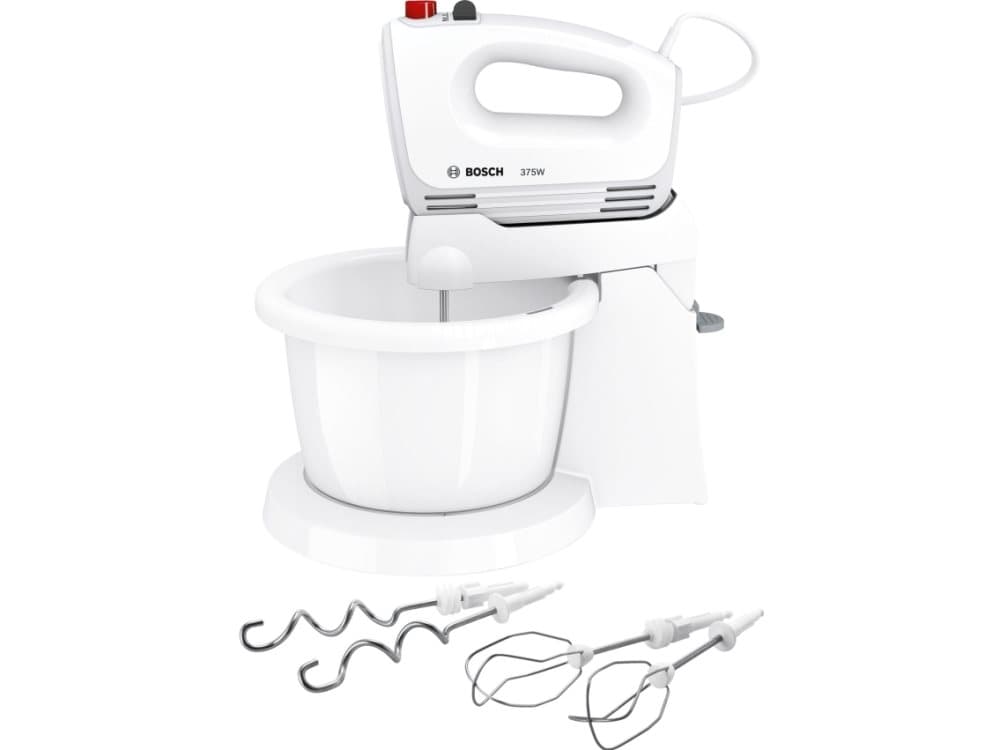 Bosch MFQ2600W, Håndmikser, Hvit, Vispe, Miksing, Omrøring, Knapper, CE, VDE, Plastikk