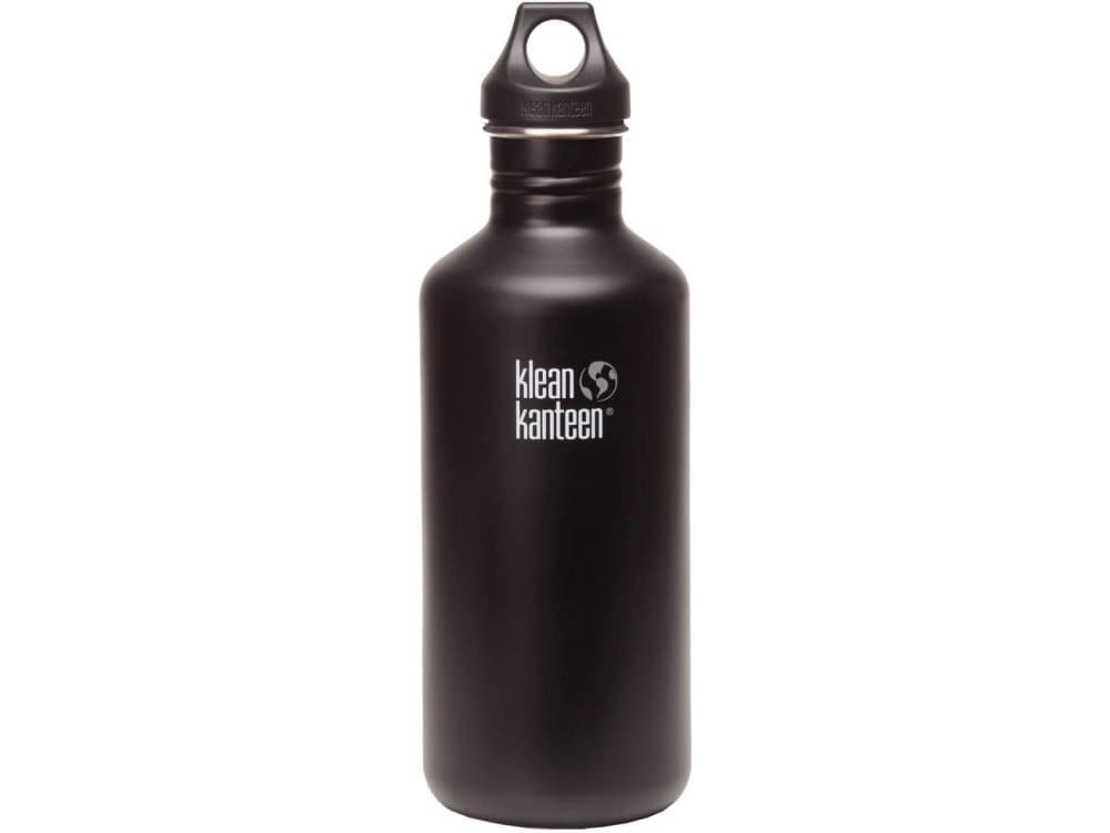 Klean Kanteen Classic Bottle 1.182ml, with LOOP CAP (black (matt))