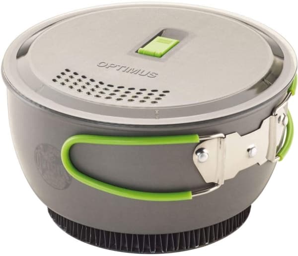 Optimus Terra Xpress HE saucepan (grey / green, 2 pieces)