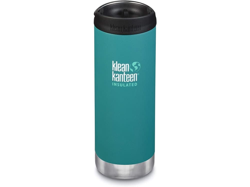 Klean Kanteen drinking bottle TKWide vacuum insulated 473ml, with café cap (turquoise)