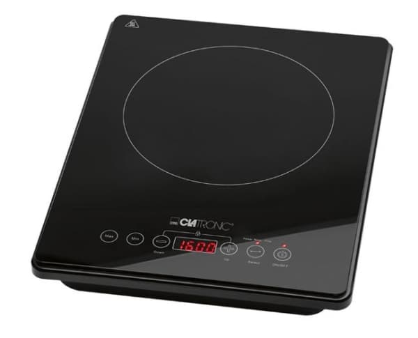 Clatronic EKI 3569, Svart, Bänkdiskmaskin, Induktionshäll med zon, Emaljerad, 1 zone(s), 1 zone(s)
