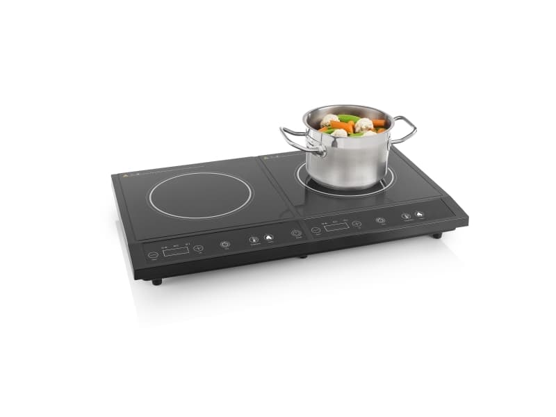 Tristar IK-6179, Svart, Countertop, Sonebasert induksjon, Glass, 2 zone(s), 2 zone(s)