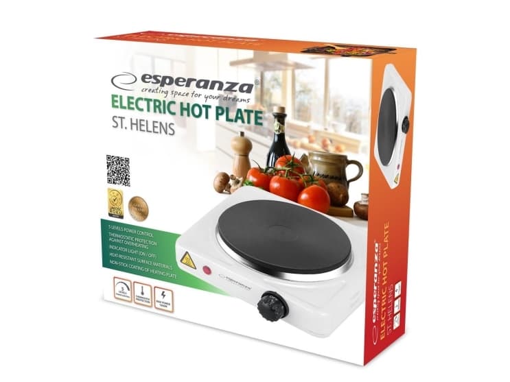 ELECTRIC HOT PLATE ST. HELENS WHITE EKH003