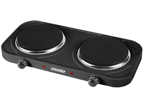 Mesko MS 6509, Svart, Benkeplate, Innebygde kokeplater, 2 zone(s), 2 zone(s), Rund
