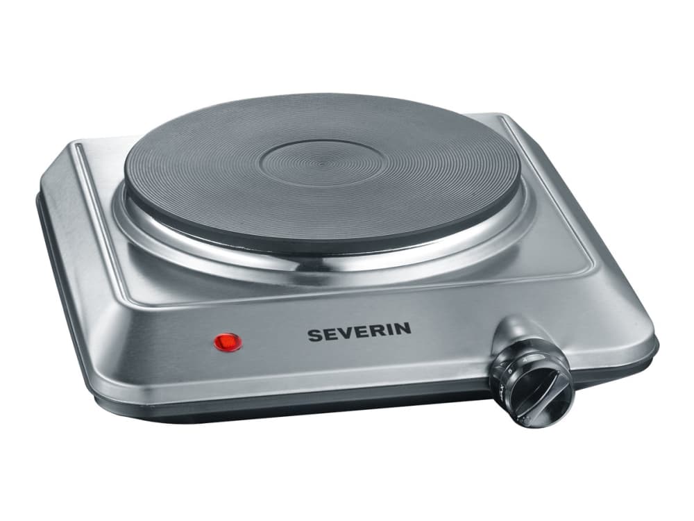 SEVERIN KP 1092 - Elektrisk kokplatta - 1500 W - borstat rostfritt stål