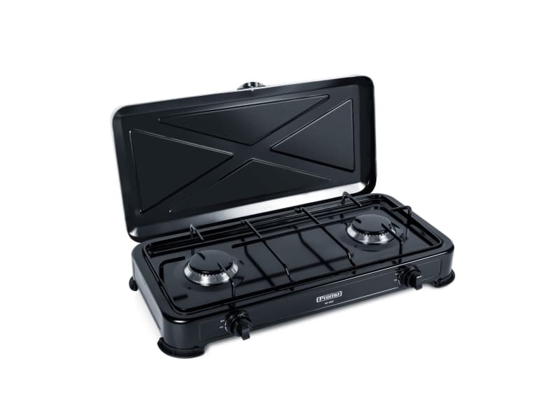 Free-standing hob Promis Gas stove PROMIS KG200 BLACK WITHOUT REDUCER