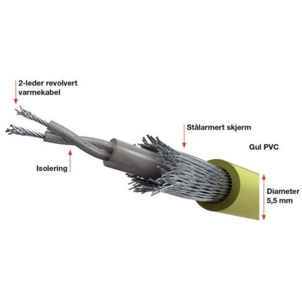 ØS Varmekabel GG-10 10W/m 1420W 142m