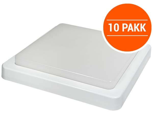 Takarmatur Myra LED 15W IP54  Firkantet 10PK