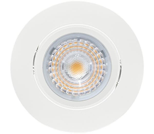 Alfa LED Downlight 10W Matt Hvit IP44 30PK