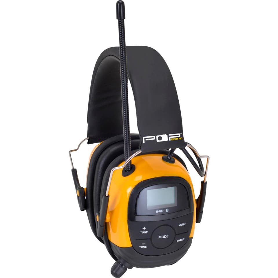 Hørselvern med DAB+/Bluetooth POP@work PRO