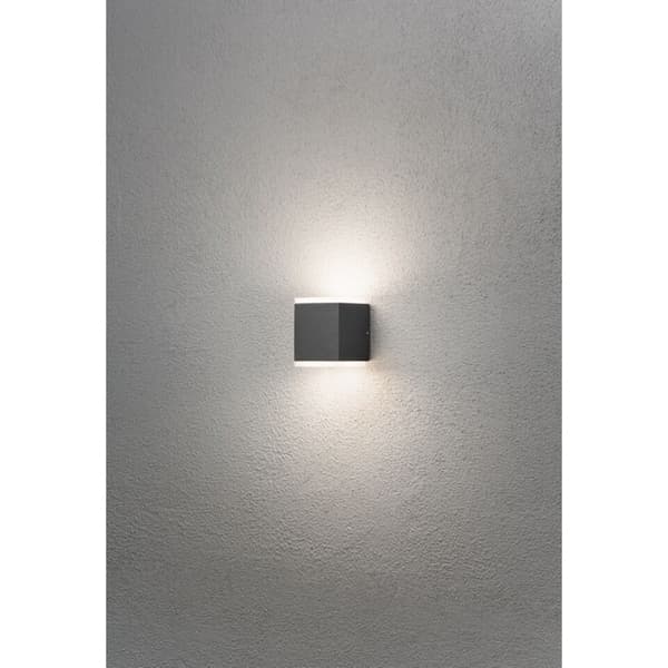 Monza Kube LED Vegglampe 2x6W Antracit