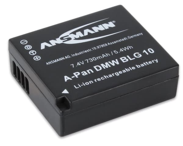 Ansmann 1400-0063, Lithium-Ion (Li-Ion), 730 mAh, Kamera, Panasonic Lumix DMC- GF6 / DMC-GX7, 7,4 V, 1 stykker